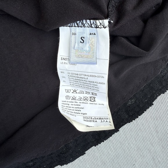 Dolce & Gabbana Lace Y2K 90s Vintage Black Wife Pleaser Tank Top‎ Shirt Size S - Picture 8 of 12